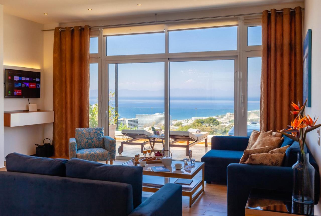 Flyviewflatsgold Privatehottub With Seaview Apartman Ixiá Kültér fotó