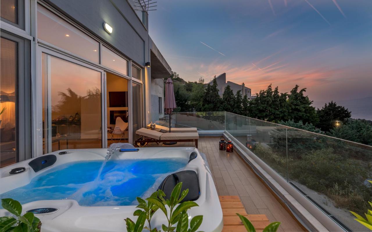 Flyviewflatsgold Privatehottub With Seaview Apartman Ixiá Kültér fotó