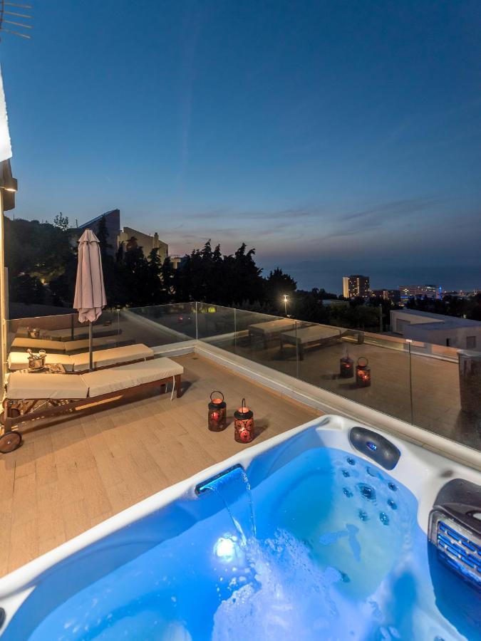 Flyviewflatsgold Privatehottub With Seaview Apartman Ixiá Kültér fotó